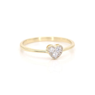 0.10 TCW Round Cut Heart Shape Bezel Moissanite Diamond Wedding Band