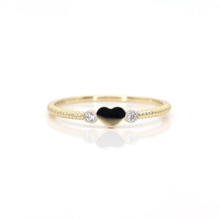 0.03 TCW Round Cut Heart Twist Moissanite Diamond Wedding Band