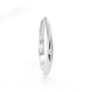 0.02 TCW Round Cut Marquise Shape Pointed Moissanite Diamond Wedding Band