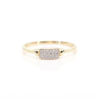 0.10 TCW Round Cut Rectangular Bar Moissanite Diamond Wedding Band