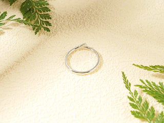 0.30 TCW Unique Round Cut Curved Half Eternity Moissanite Diamond Wedding Band