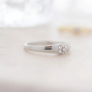 0.10TCW Round Vintage Moissanite Diamond Wedding Band