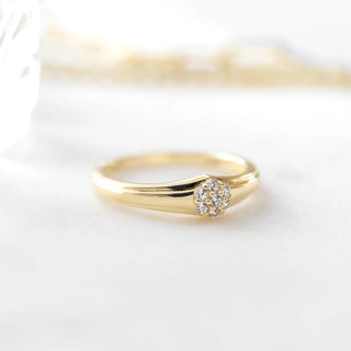 0.10TCW Round Vintage Moissanite Diamond Wedding Band