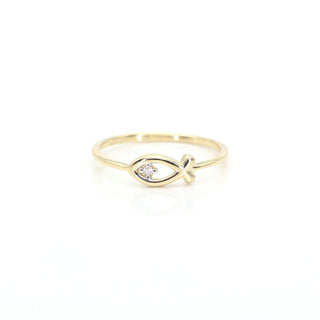 0.025 TCW Round Cut Fish Shape Moissanite Diamond Wedding Band