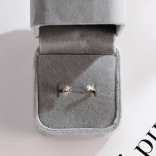 0.10 TCW Round Cut Open Cuff Moissanite Diamond Wedding Band