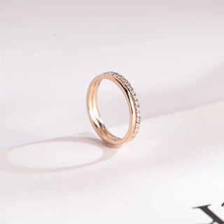 0.38 TCW Round Cut Unique Eternity Pave Moissanite Diamond Wedding Band