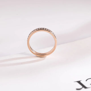 0.38 TCW Round Cut Unique Eternity Pave Moissanite Diamond Wedding Band