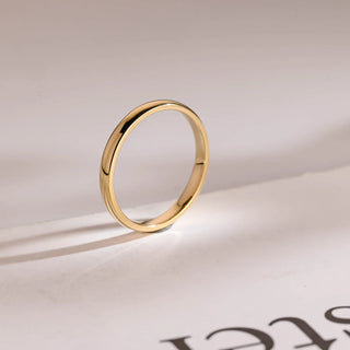 Classic Minimalist Plain Wedding Band For Men And Women