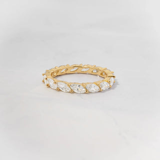 1.20TCW Marquise Cut Eternity Moissanite Diamond Wedding Band