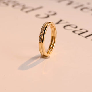 0.15TCW Round Cut Half Eternity Moissanite Diamond Wedding Band
