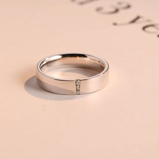 0.06 TCW Stunning Round Cut Moissanite Diamond Wedding Band