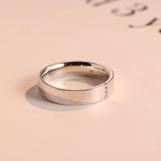 0.06 TCW Stunning Round Cut Moissanite Diamond Wedding Band