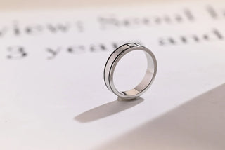 0.10 TCW Princess Cut Unique Satin Finished Moissanite Diamond Wedding Band