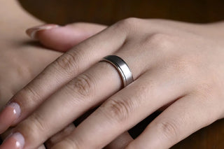 Classic Brushed Finished Solid Gold Wedding Band For Men's
