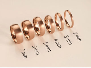 Dome Matte Classic Plain Wedding Band For Men And Women