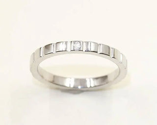 0.024 TCW Vintage Round Cut Milgrain Moissanite Diamond Wedding Band