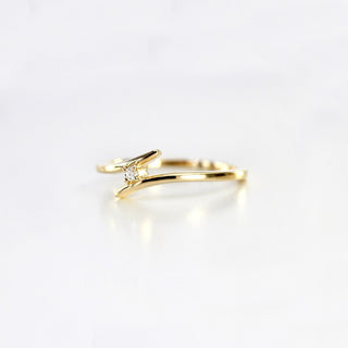 Round Cut Diamond Ring for Women Crafted in 14K Gold