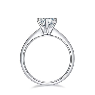 1.50 CT Round Brilliant Solitaire Moissanite Engagement Ring on hand