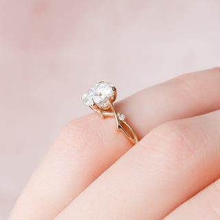 2.0CT Round Brilliant Cut Twig Nature Inspired Moissanite Diamond Engagement Ring