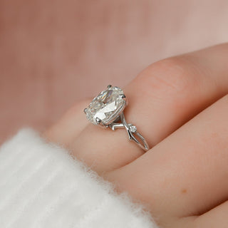 2.0CT Oval Cut Twig Nature Inspired Moissanite Diamond Engagement Ring
