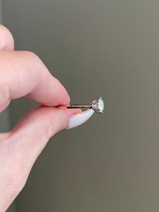1.50 CT Round Brilliant Solitaire Moissanite Engagement Ring top view