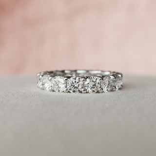 3.0CT Oval Cut Hidden Halo Full Eternity Pave Diamond Moissanite Bridal Engagement Ring Set