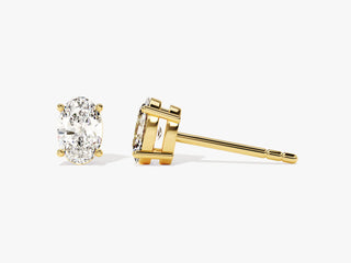 Oval Cut Diamond Moissanite Stud Earrings For Women