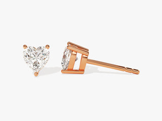 Heart Shape Diamond Moissanite Stud Earrings