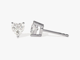 Heart Shape Diamond Moissanite Stud Earrings