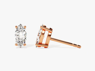 Marquise Cut Diamond Moissanite Stud Earrings