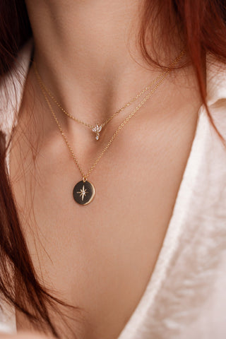 Marquise & Round Cut Diamond Unique Necklace for Her