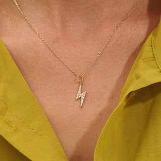 Thunder Moissanite Diamond Pendant Necklace for Women