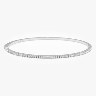 Round Cut Diamond Bracelet Bangle for Birthday Gift