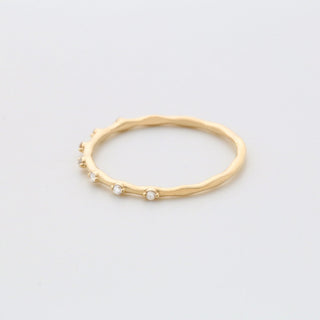 Round Cut Diamond Petite Pave Wedding Band for Women