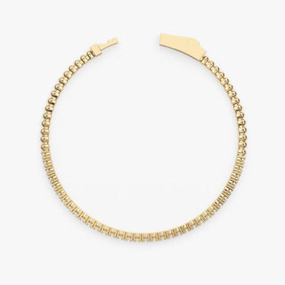 Round Cut Diamond Flexible Bracelet Bangle for Every Day