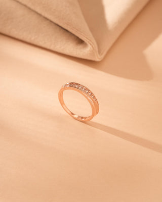 18K Rose Gold Engagement Diamond Ring for Christmas Gift