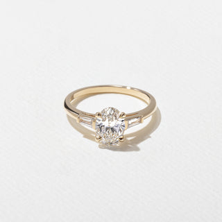 1.0ct Oval Cut Three Stone Diamond Engagement Ring