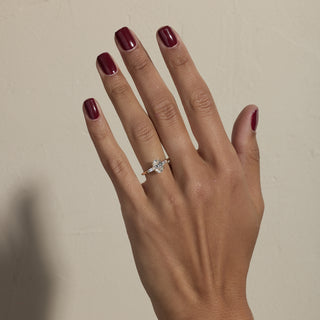 1.0ct Oval Cut Three Stone Diamond Engagement Ring