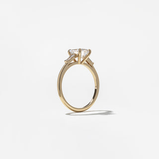 1.20ct Emerald Cut Three Stone Diamond Engagement Ring