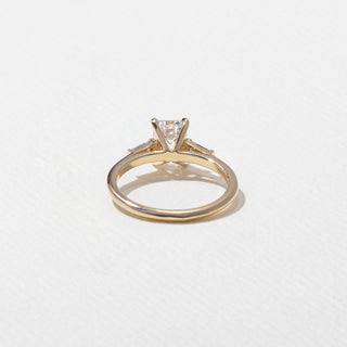 1.20ct Emerald Cut Three Stone Diamond Engagement Ring