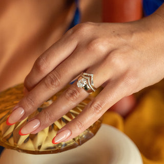 1.75ct Oval Cut Diamond Unique Band Engagement Ring