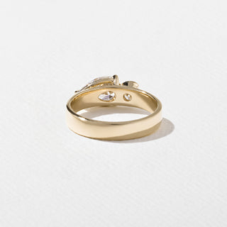 1.10ct Pear & Round Cut Diamond Unique Engagement Ring