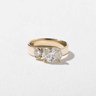 1.60ct Oval & Round Cut Diamond Unique Engagement Ring