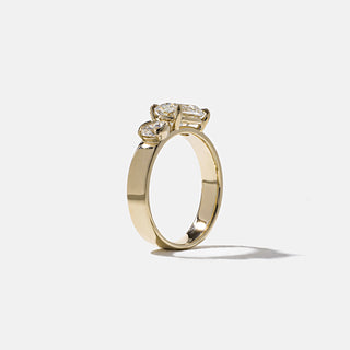 1.60ct Oval & Round Cut Diamond Unique Engagement Ring