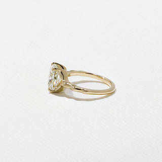 3.0ct Elongated Cushion Cut Diamond Unique Band Engagement Ring