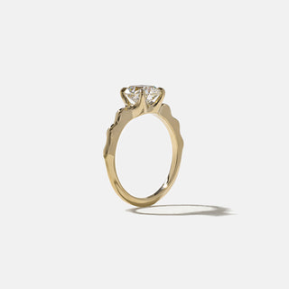 1.30ct Cushion Cut Diamond Unique Band Engagement Ring