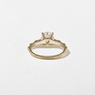 1.30ct Cushion Cut Diamond Unique Band Engagement Ring