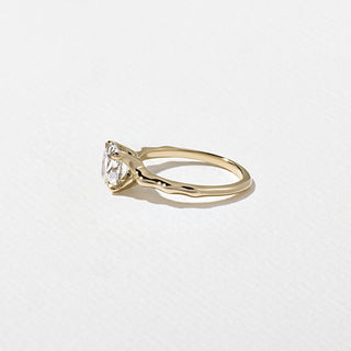 1.30ct Cushion Cut Diamond Unique Band Engagement Ring