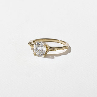 1.30ct Cushion Cut Diamond Unique Band Engagement Ring
