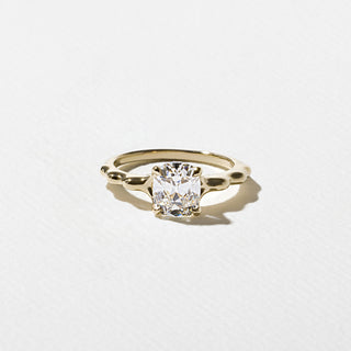 1.30ct Cushion Cut Diamond Unique Band Engagement Ring